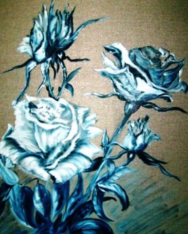 rose bleu